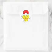 Chick Magnet Runder Aufkleber (Tasche)