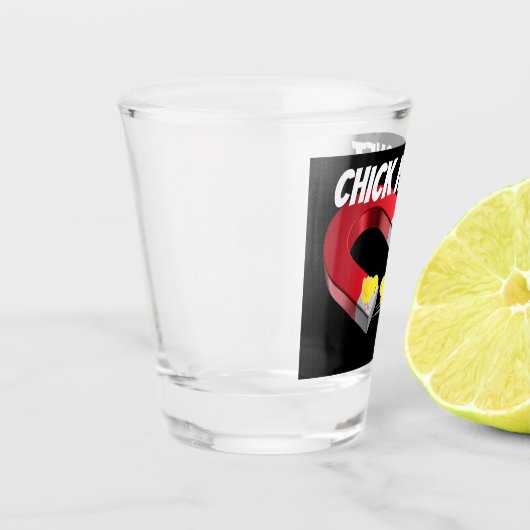 CHICK Magnet Schnapsglas (Links)