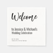 💍 Chick Minimalistisch Serviette (Vorderseite)
