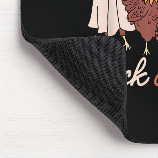 Chick Or Treat Halloween Witch Soky Chicken Mousepad (Ecke)