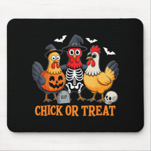 Chick Or Treat Lustiger Hühner Halloween Kostüm Ch Mousepad