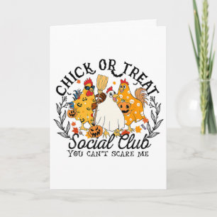 Chick Or Treat Social Club, Halloween-Huhn,spoo Karte