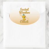 Chick Ovaler Aufkleber (Tasche)