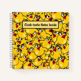 Chick Pattern Personalisiert Notizblock