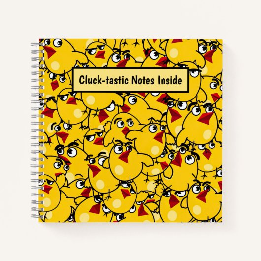 Chick Pattern Personalisiert Notizblock (Vorderseite)