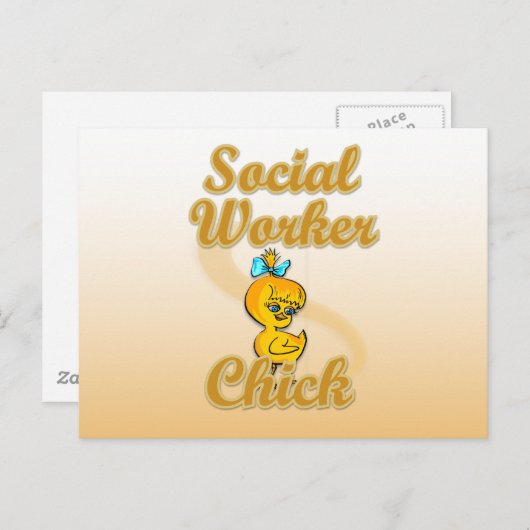 Chick Postkarte (Vorne/Hinten)