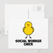 Chick Postkarte (Vorne/Hinten)
