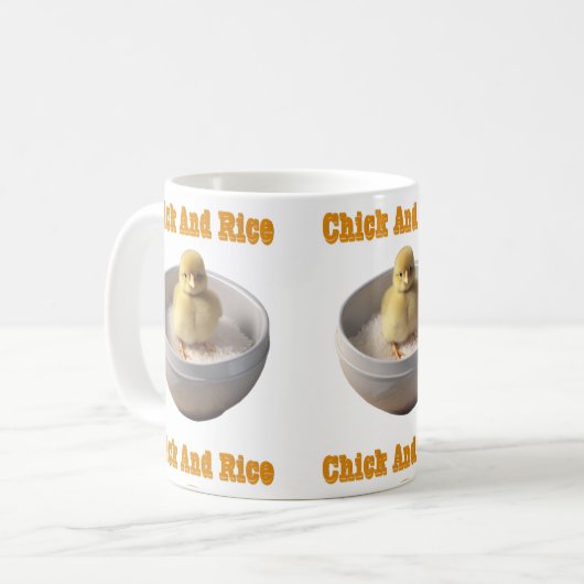Chick & Rice Kaffeetasse (Vorderseite Links)