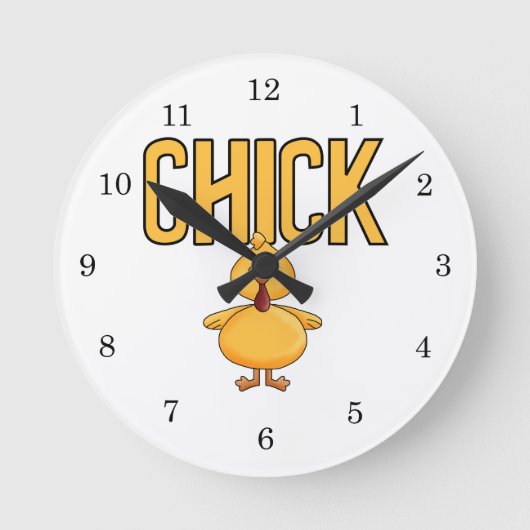 Chick Runde Wanduhr (Vorderseite)