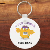 Chick Runner Personalize Schlüsselanhänger (Vorderseite)