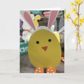 CHICK SENDS **EASTER WISHER** KARTE (Gelbe Blume)