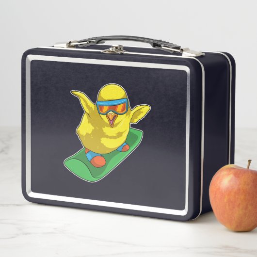 Chick Snowboarder Snowboard Metall Brotdose (Beispiel)