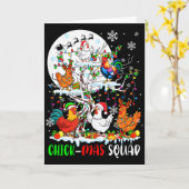 Chick Squad Weihnachtsgruppe Weihnachtsmann Elf Hü Karte (Gelbe Blume)