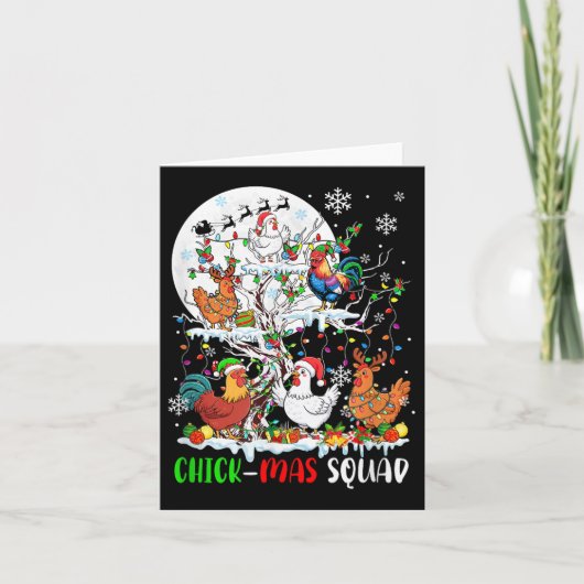 Chick Squad Xmas Group Karte (Vorderseite)