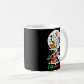 Chick Squad Xmas Group Santa Elf Chickens On Tree Kaffeetasse (VorderseiteRechts)