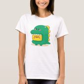 Chick Wearing Dinosaur T-Shirt Anzug (Vorderseite)