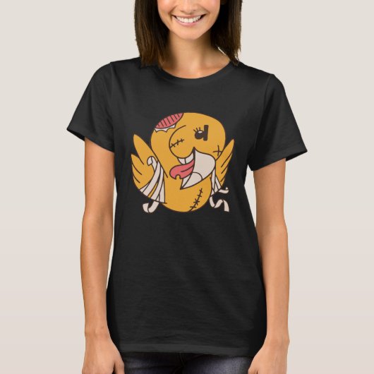 chick zombie funny T-Shirt (Vorderseite)