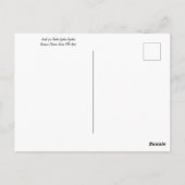 Chickade an Baumzweigen im Winter Schnee Postca Postkarte (Rückseite)