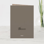 Chickadee 5 x 7 dankeskarte (Rückseite)