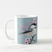 Chickadee and Cherry Blossoms Kaffeetasse (Links)