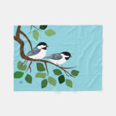 Chickadee Art Fleecedecke (Vorderseite (Horizontal))