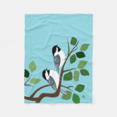 Chickadee Art Fleecedecke (Vorderseite)