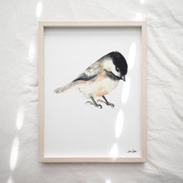 Chickadee Art Print Poster