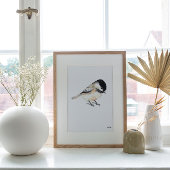Chickadee Art Print Poster