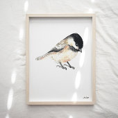 Chickadee Art Print Poster