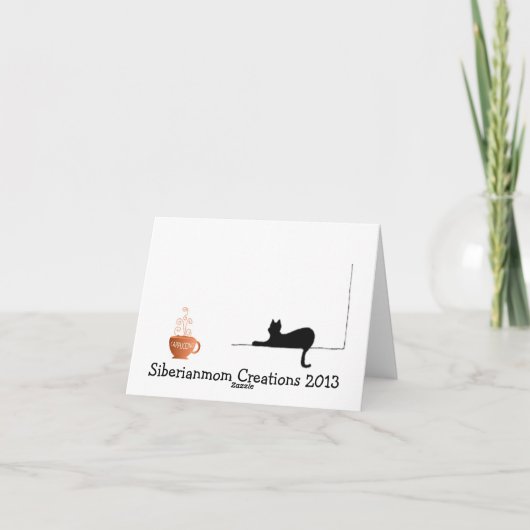 Chickadee auf bittersüßer Anmerkungs-Karte Karte (Rückseite)