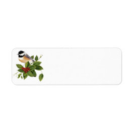 Chickadee auf dem Holly Label