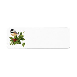 Chickadee auf dem Holly Label