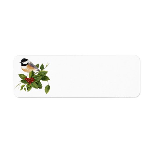 Chickadee auf dem Holly Label (Vorne)