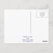 Chickadee auf einer Twig Postkarte (Rückseite)