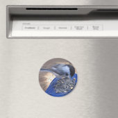 "Chickadee auf meinem Knie" Magnet (In Situ (Geschirrspüler))