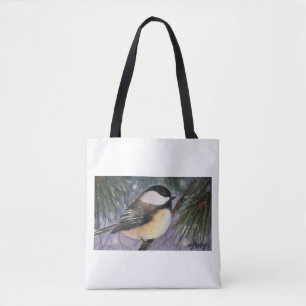 Chickadee auf Niederlassungs-Tasche Tasche