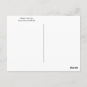 Chickadee auf verschneiten Zweigen Postkarte (Rückseite)