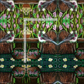 Chickadee Berry Basket Stoff (Kachel)