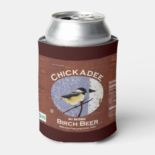Chickadee Birch Beer Dosenkühler (Kanne Vorderseite)