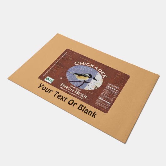 Chickadee Birch Beer Fußmatte (Schrägansicht)