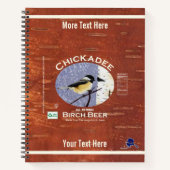 Chickadee Birch Beer Label Notizblock (Vorderseite)