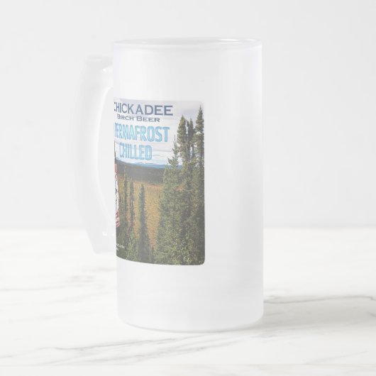 Chickadee Birch Beer Mattglas Bierglas (Vorderseite Links)