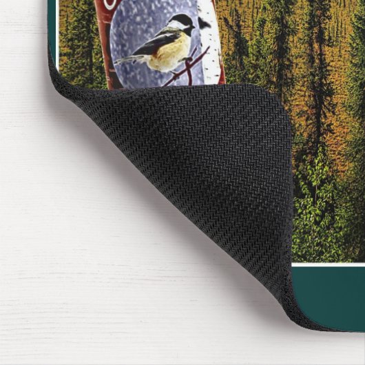Chickadee Birch Beer Mousepad (Ecke)