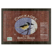 Chickadee Birch Beer Schneidebrett (Vorderseite)