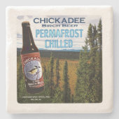 Chickadee Birch Beer Steinuntersetzer (Vorderseite)