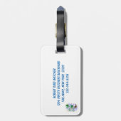 Chickadee Bird auf dem Treueplatt Gepäckanhänger (Rückseite vertikal)