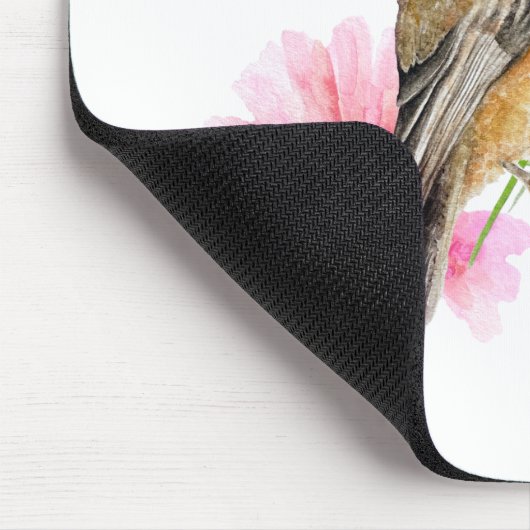 Chickadee Bird Black Capped Spring Sprichwort Mousepad (Ecke)