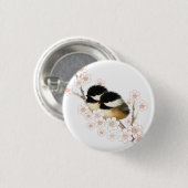 Chickadee Bird Button (Vorne & Hinten)