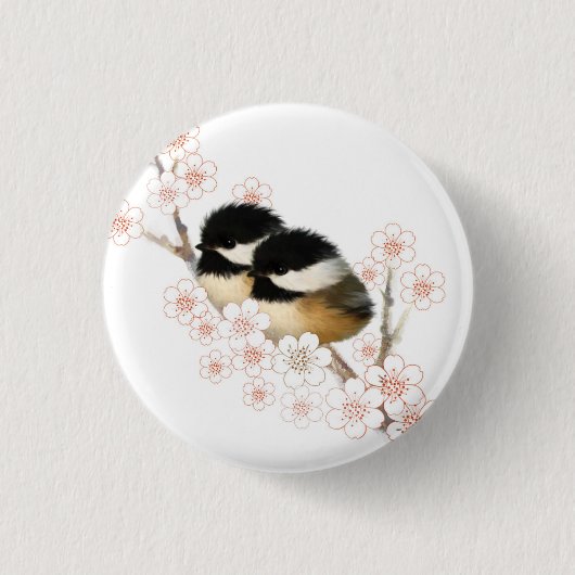 Chickadee Bird Button (Vorderseite)