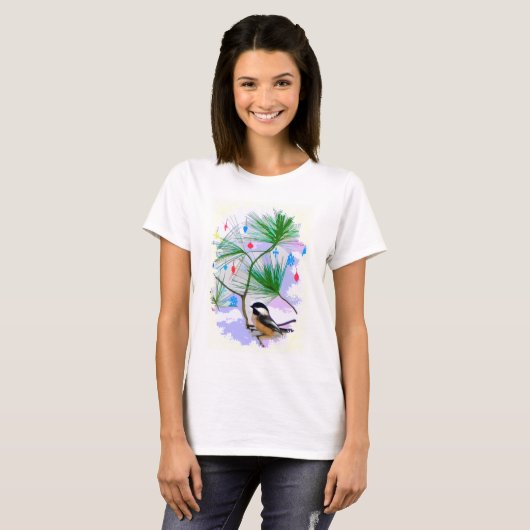 Chickadee Bird im Shirt Tree (Vorne ganz)